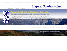 Tablet Screenshot of empiricsolutions.com
